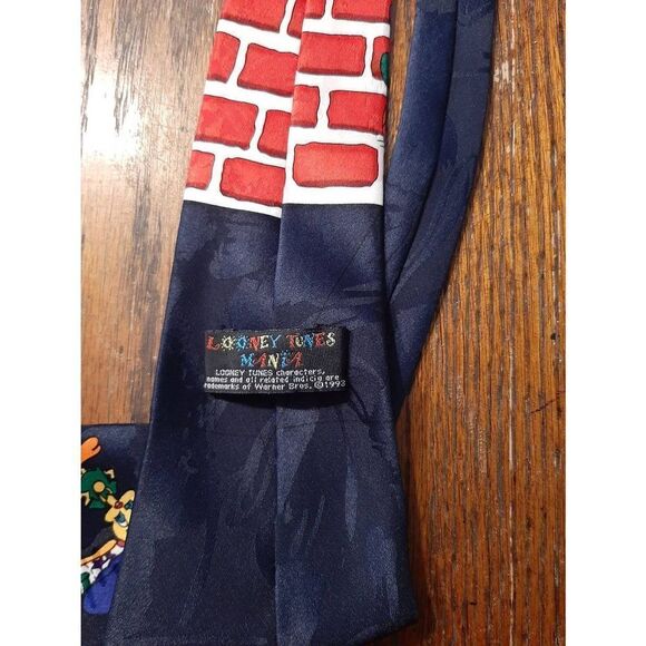 2 Vintage Looney Toons Neck Ties 1993 The Looney Tunes Posse and Bugs Bunny - Picture 4 of 7